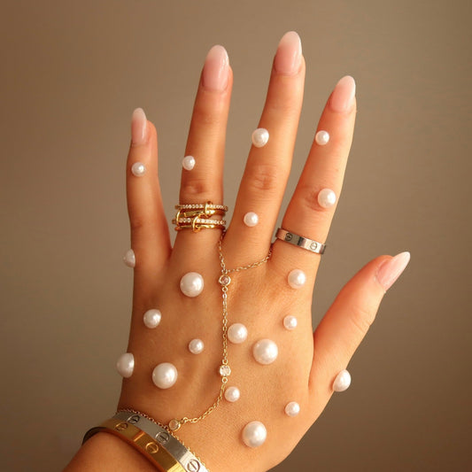 NOUR GOLD & SILVER LINK RING