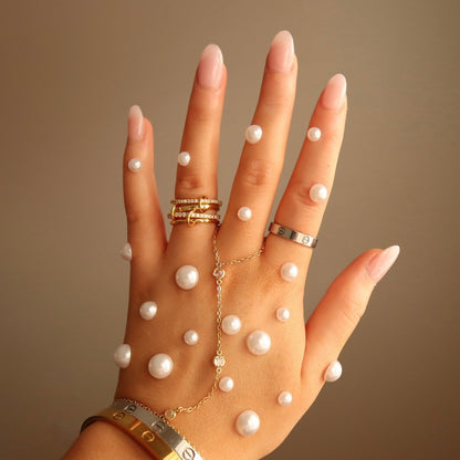 NOUR GOLD & SILVER LINK RING